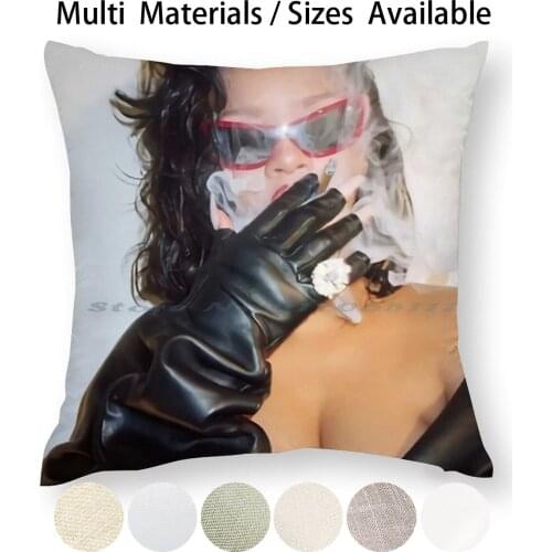 Poster Pillow Case Throw Pillow Cover Cotton Linen Flax Album Star Music Wall Home Hottime Family Happy Creative Trending