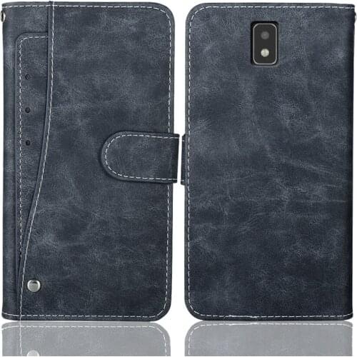 Luxury Wallet DEXP BS160 Case 5.99" Vintage Flip Leather Phone Case Business Bag Protective Cover With Front Card Slots