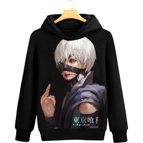 3D Printing Hoodies Tokyo Ghoul Men Women Sweatshirt Anime Hoodie Tokyo Ghoul Pullovers Hoodies