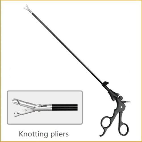Thoracic and Laparoscopic Surgical Instruments Straight knotting pliers Curved knotting pliers Stainless steel plastic handle