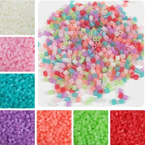 YantJouet 5mm Beads 1000pcs Glow in Dark Iron Beads for Kids Hama Beads Diy Pixel Puzzles High Quality Handmade Gift Toy