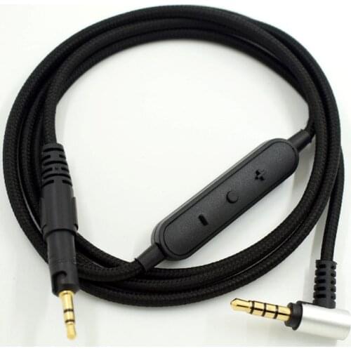 Replacement Audio Cable For Audio-Technica ATH-M50X M40X Headphone Microphone Volume Control