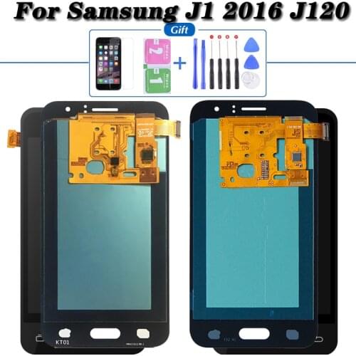 Super AMOLED LCD For Samsung Galaxy J1 2016 J120 J120F J120G J120DS J120M J120H LCD Screen Display Touch Digitizer Assembly