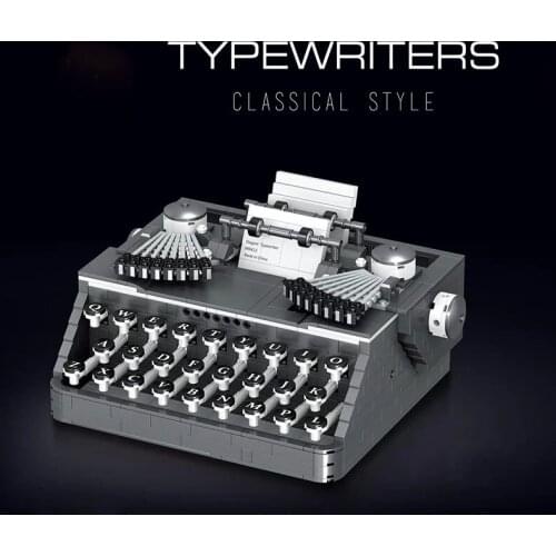 Educational Toys 1136pcs Buidling Blocks Compatible Bricks DIY Assembled Typewriter Keyboard Mode