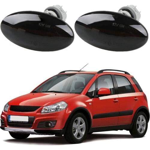 2pcs Car Dynamic LED Side Marker Turn Signal Lights Indicator Amber Repeater For Suzuki Swift Jimmy Vitara SX4 Vehicle Accessori