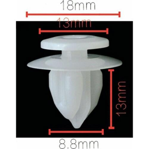 20pcs White Nylon Scuff Plate Clips Retainer Fastener Screws for Toyota Celica 1993-On Lexus 90467-10162