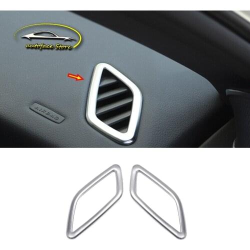 ABS Chrome For Mercedes Benz GLA 2016 2017 2018 Accessories Auto Front Small Air Outlet Decoration Cover Trim Car Styling 2Pcs