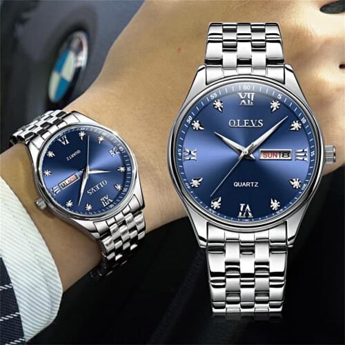 AETEEY Mens Stainless Steel Watch