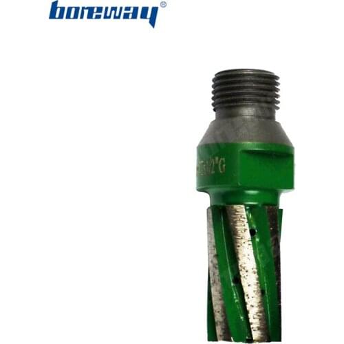 Boreway Supply A Piece of D22x40Tx1/2"G Diamond Sinter Finger Bit With Strengthened Bottom Segment For Grinding Hole Water Sink