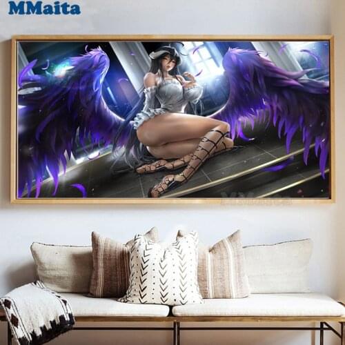 Diamond painting fantasy fairy with purple wings,3d cross stitch mosaic embroidery Full round square diamond Mosaic girl GG5488