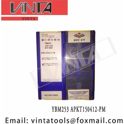 Free shipping high quality YBM253 YBG302 YB9320 APKT150412-PM cnc carbide turning inserts
