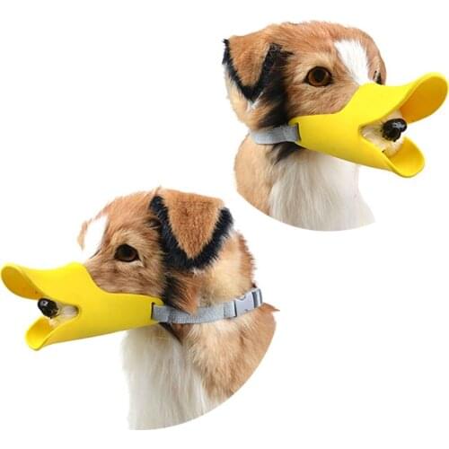 Canack Animal Veterinary Pet Anti-Bite Cute Puppy Dog Soft Silicone muzzles