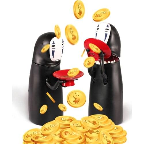 Chihiro No face man Piggy Bank Money miyazaki hayao Spirited away Chirldren cartoon Toy Dolls Music Figure Faceless Man Gift kid