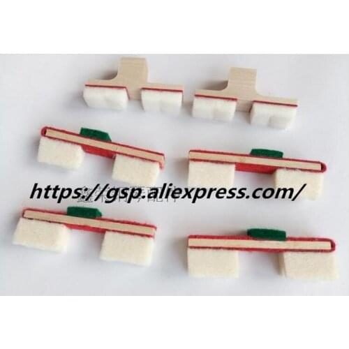 6pcs piano tuning maintenance tools and accessories are slotted, flat plate, triangle, felt sound-stopper