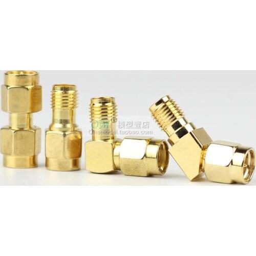 K./--Connector VTX antenna 45 degree L-shaped mount / SMA inner needle inner hole adapter SMA to RP-SMA/Male to Female