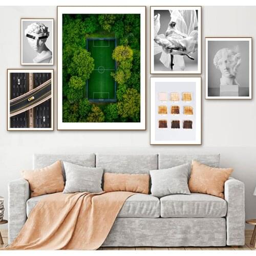 Painting Contemporary Living Room Decoration Wall Art Picture Head sculpture Statue Abstract Poster Nordic Canvas Print