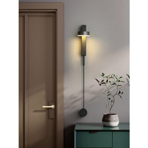 Moderno creativo negro candelabro/dorado interiores, sala estar, pasillo, escalera, TV, luz de fondo de pared, mesita de noche