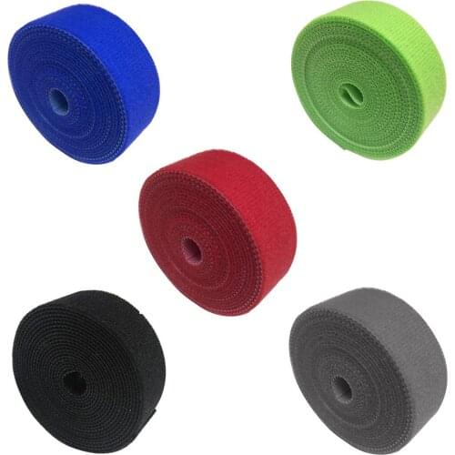 2/3/4m Home Reusable Magic Tape Cable Winder Organizer Roll Binding Strap Ties Nylon Polyester Blend Material