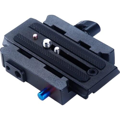 Manbily P200 Gizcam Camera Tripod Monopod QR Aluminium Alloy Clamp Adapter+Quick Release Plate for Manfrotto tripod