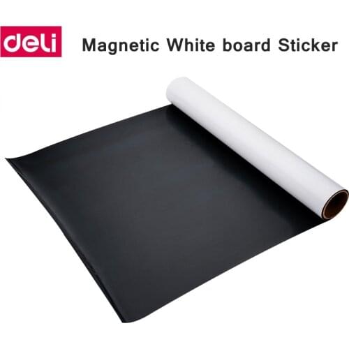 Deli magnetic soft whiteboard sticker soft iron white board sticker wall sticker office message easy erase writing whiteboard