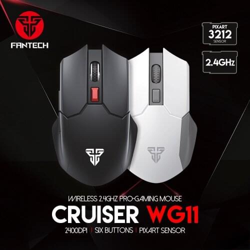 FANTECH WG11 Office Dedicated Mouse 2400DPI Lightweight Portable Wireless Mouse Ergonomic For Computer Laptop