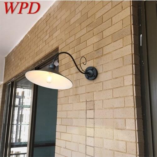 WPD Wall Lamp Outdoor Classical Sconces Light Waterproof Horn Shape Home LED For Porch Villa