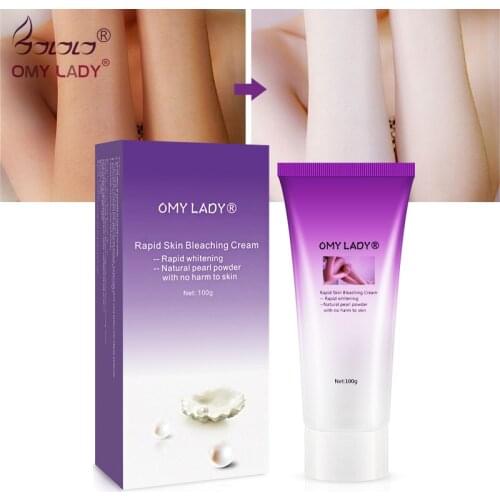 OMYLADY Rapid Skin Bleaching Cream Body Collagen Whitening Cream Skin Pearl Powder Brightening Bleaching Body Skin Care 100g