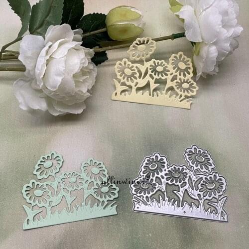 Daisy flower bush DIY Craft Metal Cutting Die Scrapbook Embossed Paper Card Album Craft Template Stencil Dies