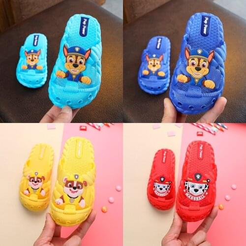 Paw Patrol Slippers for Boys Girls Cartoon Shoes Summer Toddler Flip Flops Baby Indoor Slippers Beach Swimming Slippers Children