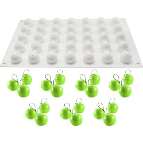 35 Cavities Series Silicone Stuffing Mold Love Candy Cake Mould Round Shape Dessert Square Mousse Cake Tools