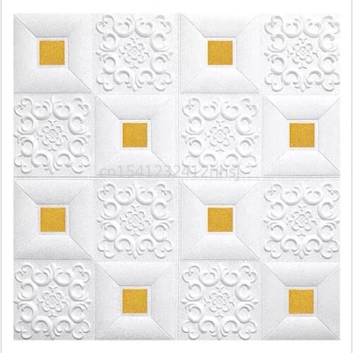 Stereo 3d Wall Panel Roof Self-adhesive Ceiling Wall Stickers Foam Panel Home Decoration Xpe Material