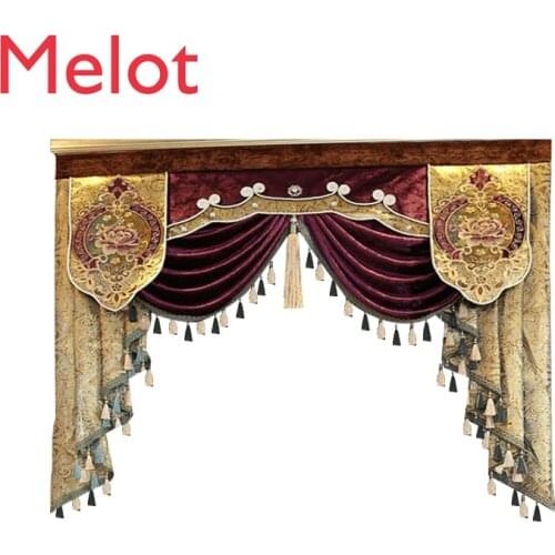 Style 1-Style 8 Pelmet Valance Europe Luxury Home Decor Valance Curtains for Living Room Window Curtains for Bedroom Curtain