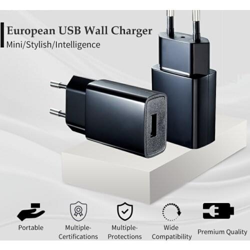 Universal USB Charger 5V1A Travel Wall Charger Adapter for IPhone7 Samsung S8 Smart Mobile Phone Charger EU Plug 300pcs/lot