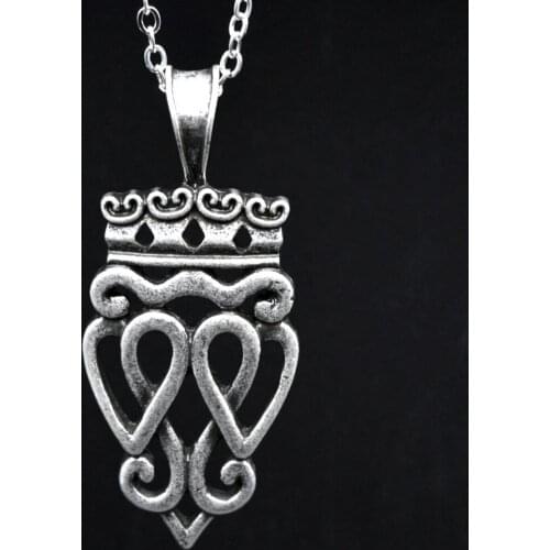 10pcs Vintage Silver Scottish Pendant Wedding Necklace Scotch Thistle Jewelry Art Deco Palace Jewelry SGL269