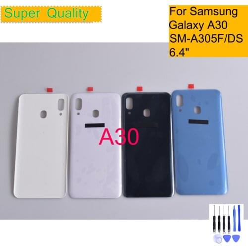 For Samsung Galaxy A30 A305 A305F Housing Back Cover Case Rear Battery Door Chassis Housing Replacement