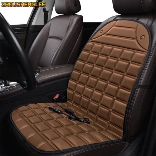ZHOUSHENGLEE 12V Heated car seat cover for Renault all models duster megane clio laguna kadjar fluence Captur scenic Koleos seat