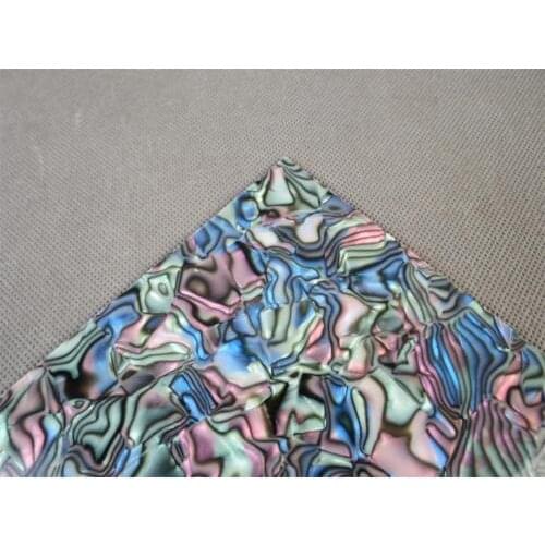 2pcs 10"x10 "x 0.06 inch Pearl Shell celluloid stripes inlay material