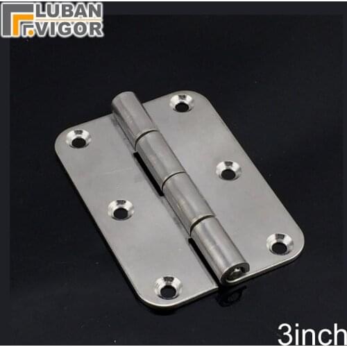 304 stainless steel cabinet hinge 3 inch,70*50mm,2mm thickness,for outdoor,mechanical equipment hinged,marine, industrial hinge