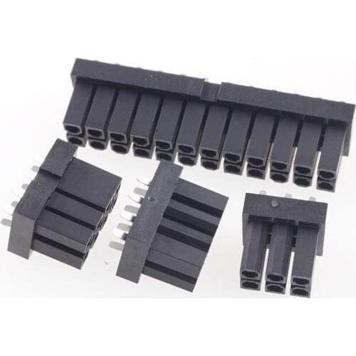 50pcs 4.20 mm 6 8 24 Pin PCB Receptacle vertical Dual Row GPU PCI-E PCIe Power Connector Power Connector Female Contact Sockets