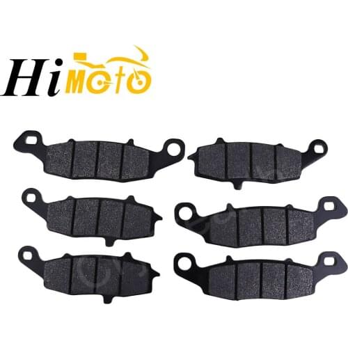 6pcs/set Motorcycle Front Rear Brake Pads For Kawasaki ZR750 ZR-7S 2001 2002 2003 2004 ER650 ER-6N 2006-2012 ZR750 ZR-7 1999-01