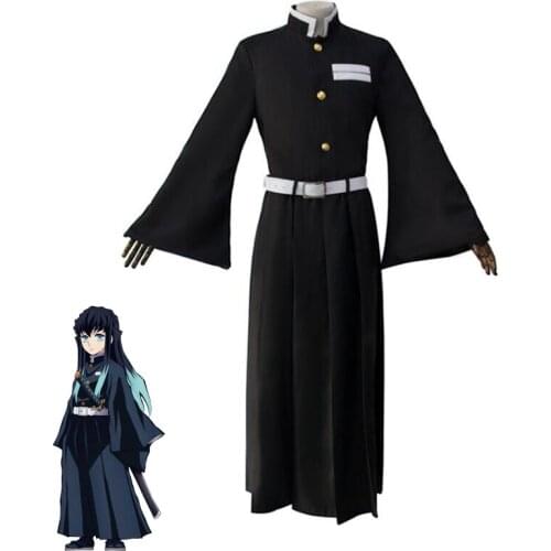 Anime Kimetsu no Yaiba Demon Slayer Tokitou Muichirou Cosplay Costume Men Women Halloween Christmas Uniforms
