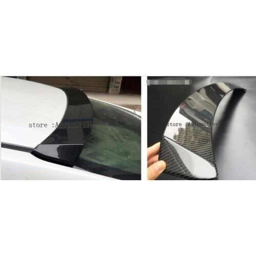 Brand Car Accessories ABS Carbon Fiber Rear Tail Spoiler Trunk Wing Cover Trim for HONDA Civic 2016 2017 Car Styling