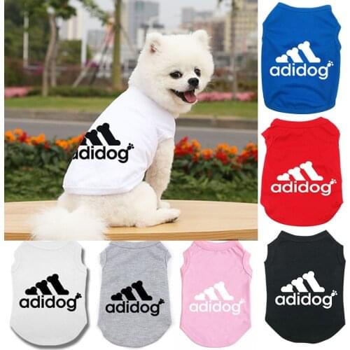 Designer Adidog Pet Dog Clothes Dog Vest T-shirt sweatshirt Puppy Pet Costume Dog Clothing For Small Dogs Shirt Vest Outfit