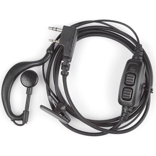 2020 For BAOFENG uv-82 accessories original dual PTT headset earpiece with mic microphone for UV 82 UV82L UV-89 2-way radio