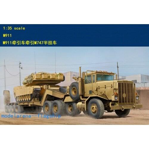 Hobbyboss 85519 1/35 M911 C-HET W/M747 Heary Equipment Semi-Plastic Model Building Kit