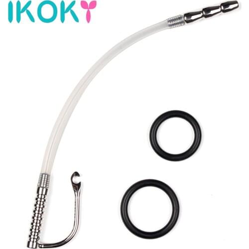 IKOKY Horse Stimulate Penis Ring Dilator Sex Toys for Men Gay Urethral Prince Stretching Penis Plug Fetish Male Masturbation