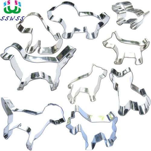Nine Different Breeds Of Pet Dogs Shape Cake Decorating Tools,World Famous Dog Competition,Cookie Baking Molds,Direct Selling