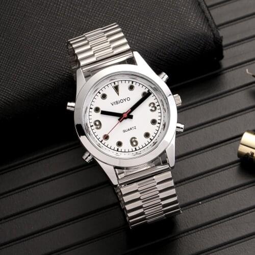 Italian Talking Watch with Alarm,White Dial TISW-22IT