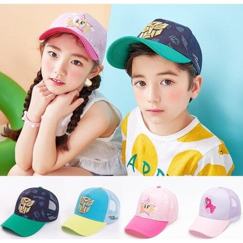 Light shading girl and boy summer breathable sunshine big brim children cap
