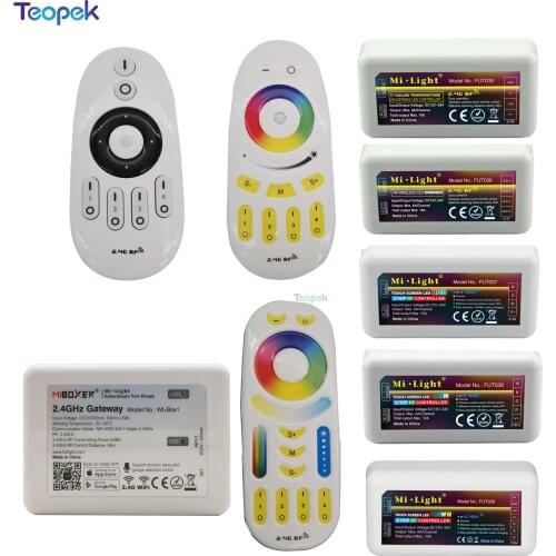 Mi.Light Wireless Controller 2.4G RF Remote Control / WiFi APP Control For single Color / RGBW / RGB / Dual White LED Strip